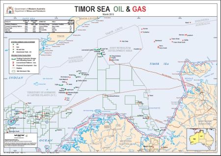 Timor Sea - oil and gas reserves